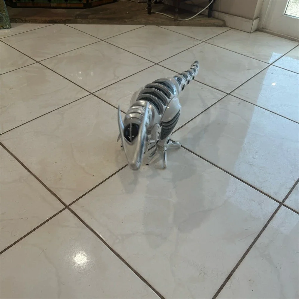 WowWee Roboraptor X Interactive Robotic Dinosaur Robot Toy Silver Gray